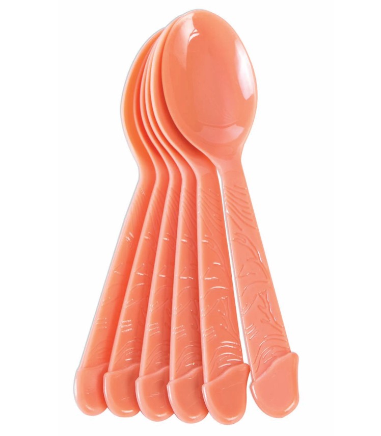 CUILLIÈRE EN PÉNIS- SET DE 6