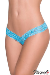 TURQUOISE -SEXY LACE THONG