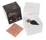 BAGUE VIBRANTE AVEC ROSE NOIR EN SILICONE