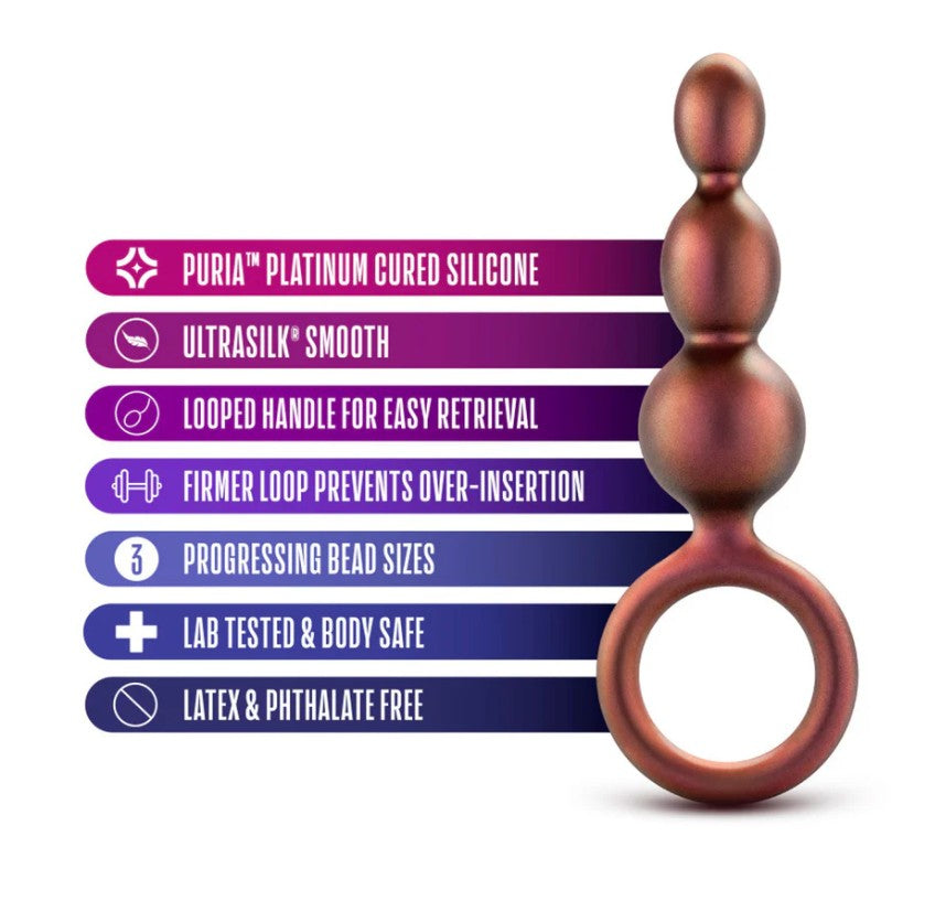 ANAL ADVENTURE - MATRIX  BEADED LOOP PLUG COPPER