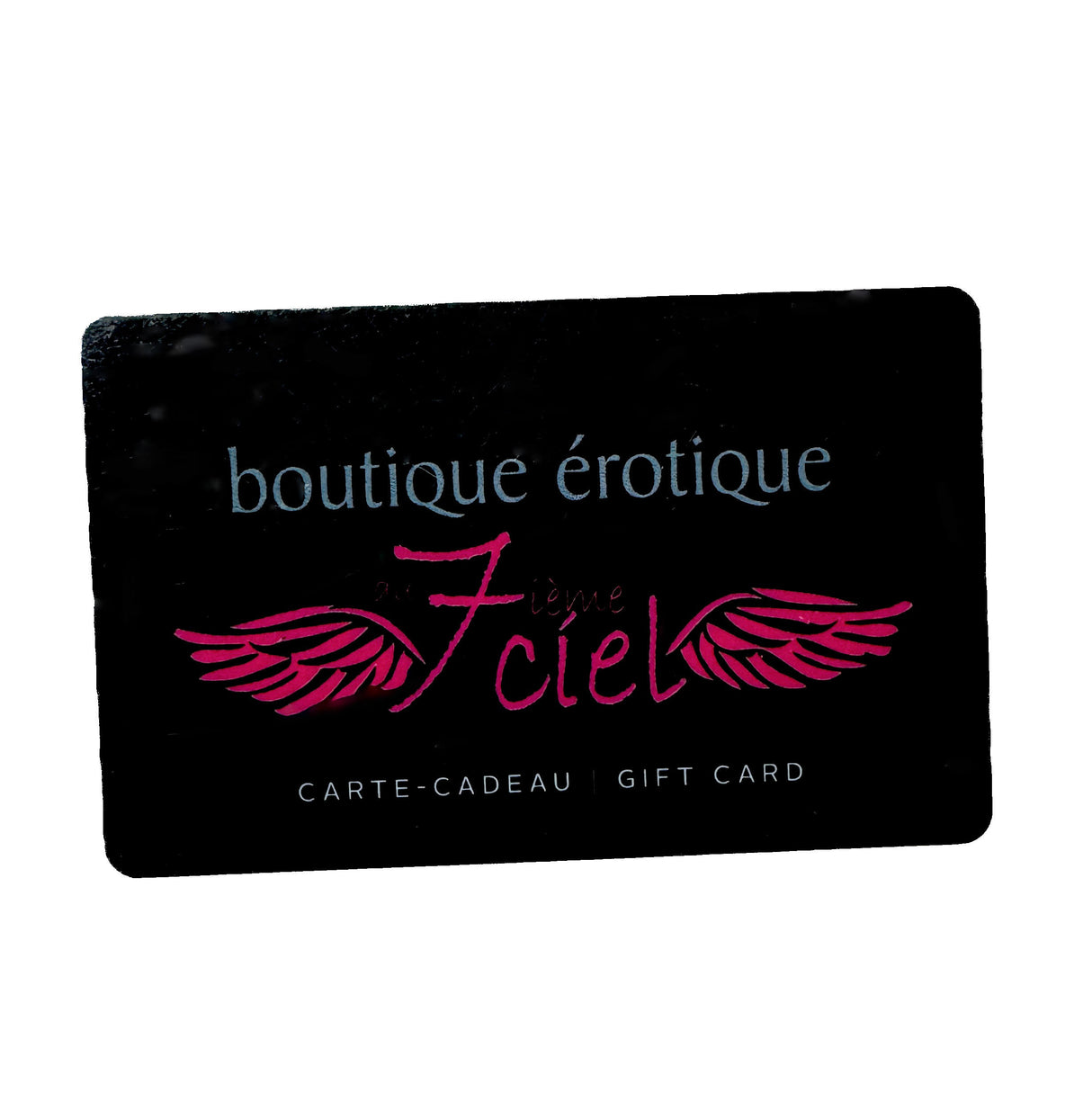 Carte-cadeau boutique érotique au 7ième ciel