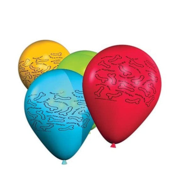 BACHELORETTE PARTY BALLOONS WITH RISQUÉ MESSAGES