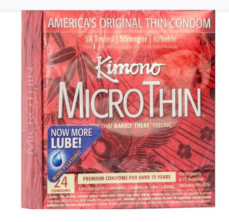 Kimono Micro Thin Condoms - 24 Pack