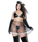 D9333X - PLUS SIZE FRENCH MAID BABYDOLL & G-STRING