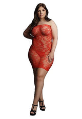 STAR RHINESTONE DRESS - RED - LE DÉSIR