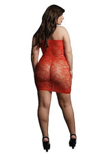 STAR RHINESTONE DRESS - RED - LE DÉSIR