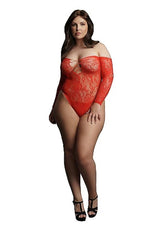 WONDER RHINESTONE BODYSUIT - RED - LE DÉSIR