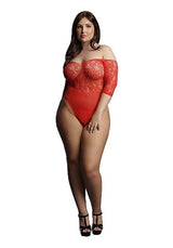 PRESENTS RHINESTONE OFF SHLDR BODY - RED - LE DÉSIR