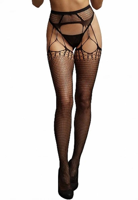 LE DÉSIR - SHREDDED SUSPENDER PANTYHOUSE