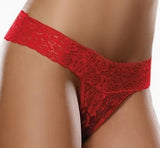 DG1376 - THONG EN DENTELLE - ROUGE