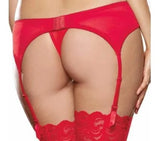 DG- PORTE-JARRETELLES EN MESH ET SATIN