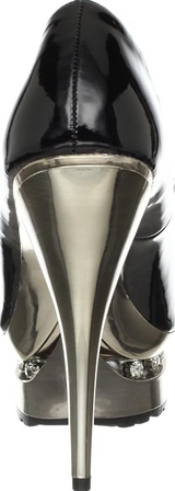 6''METALLIC HEEL W/RHINESTONE