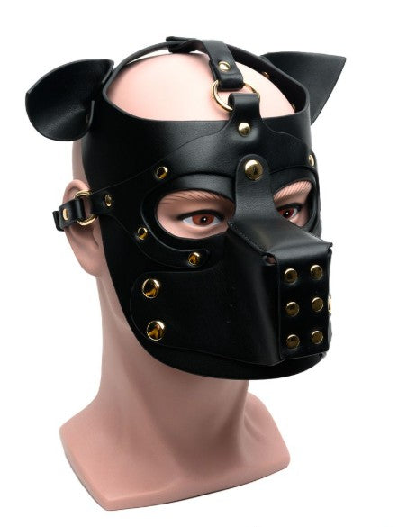 PLAYFUL PUP HOOD ALL BLACK