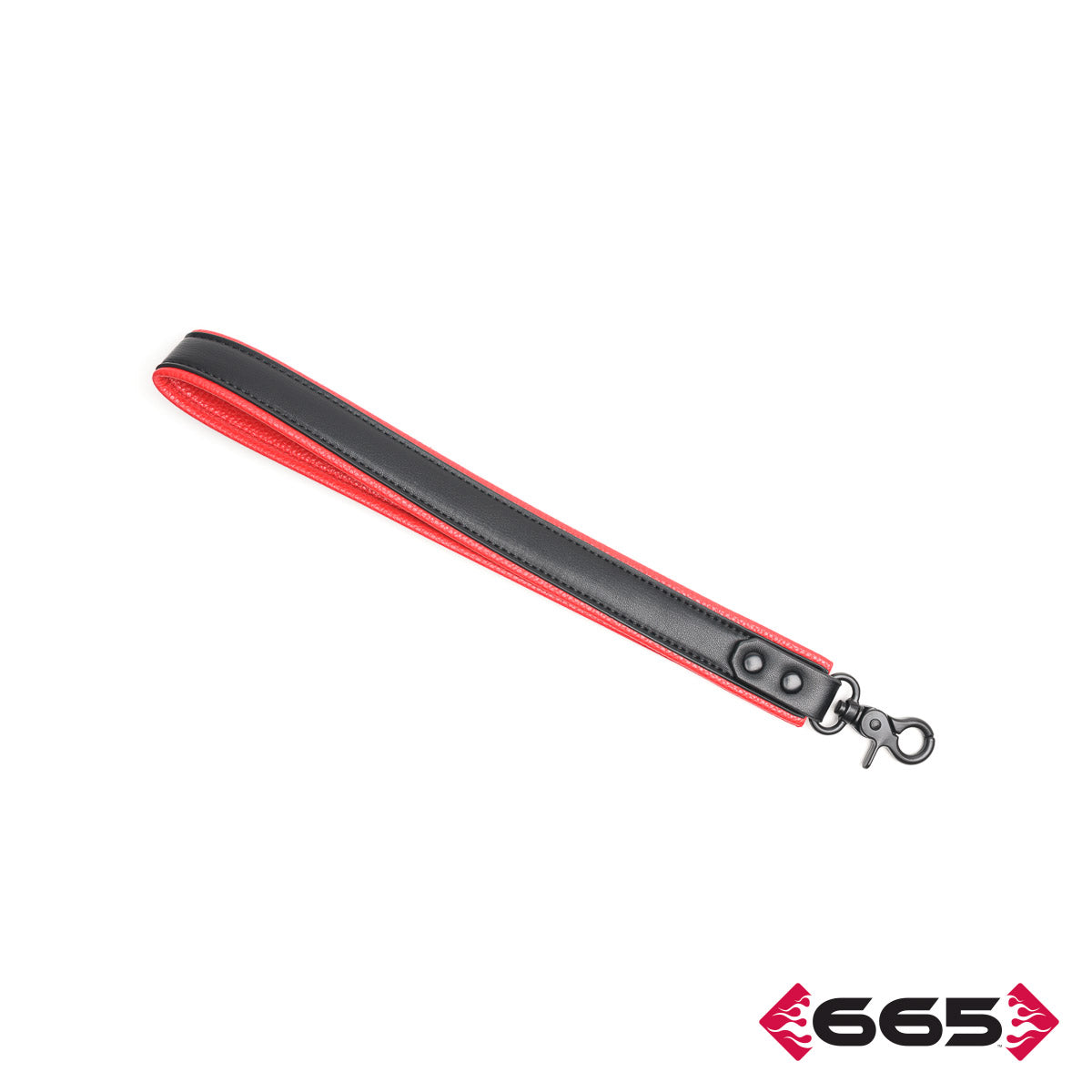 VEGAN LEASH BLACK-RED