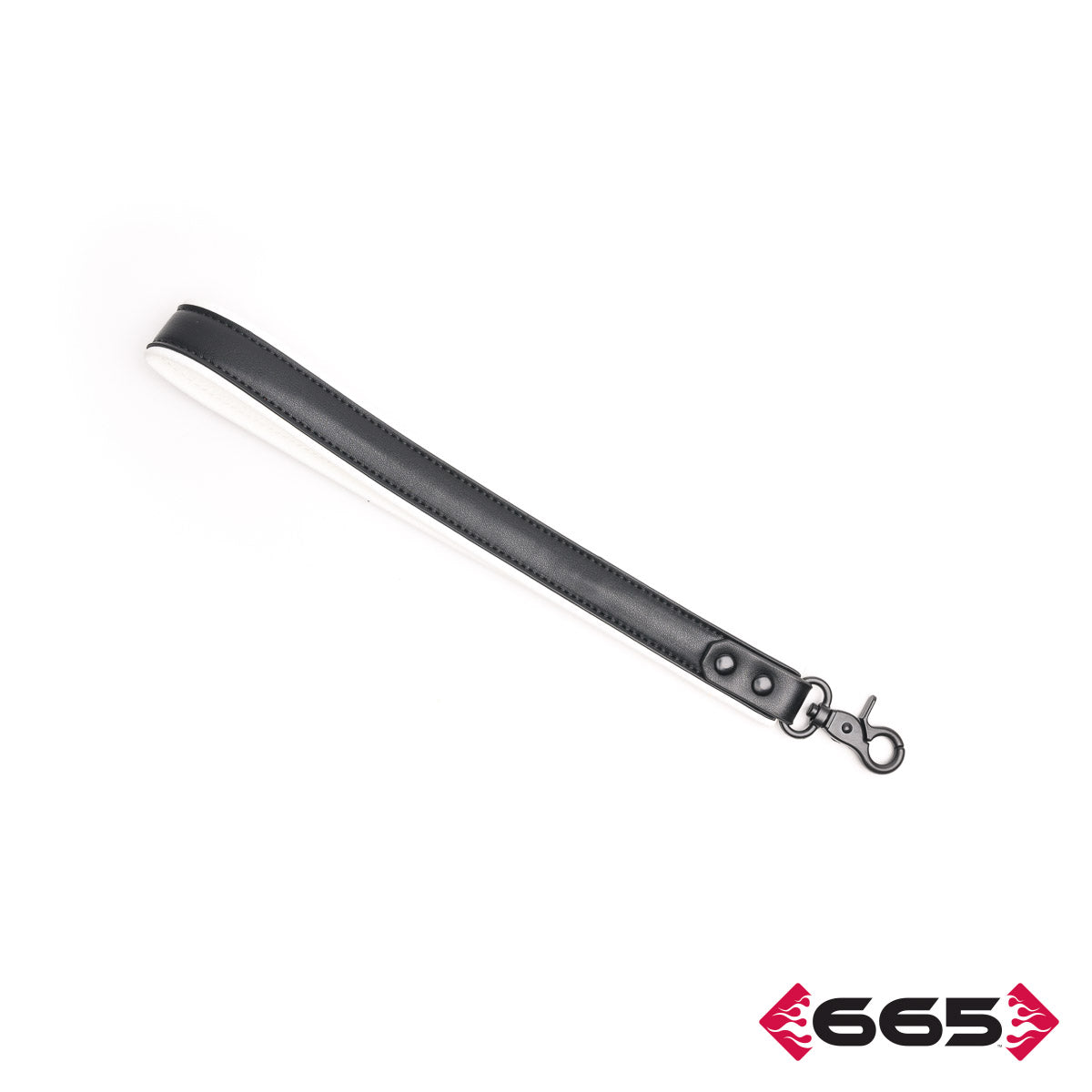 VEGAN LEASH BLACK-WHITE