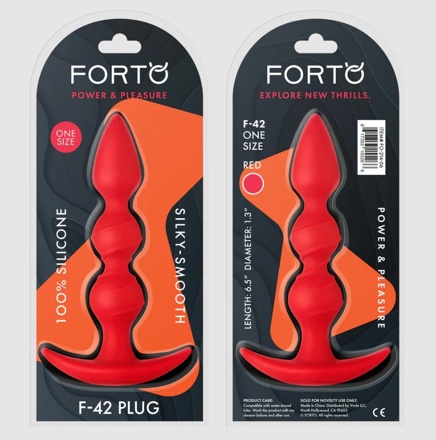 SPIRAL SILICONE ANAL BEADS-RED