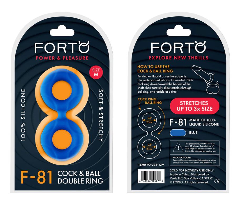 F-81 DOUBLE RING - 47 MM - BLEU