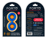 F-81 DOUBLE RING 44MM - BLEU