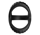F-59 - TRI COCK & BALL RING - BLACK - FORTO