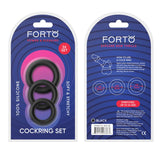 F-39 - TRIO COCKRING SET - BLACK - FORTO