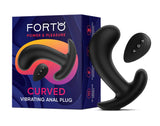 CURVED VIBRATING PLUG - BLACK - FORTO