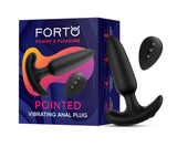 POINTED VIBRATING PLUG - BLACK - FORTO