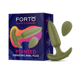 POINTED VIBRATING PLUG - GREEN - FORTO