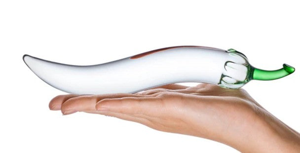 GLASS NATURALS CHILI PEPPER DILDO - GLÄS