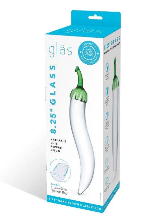GLASS NATURALS CHILI PEPPER DILDO - GLÄS