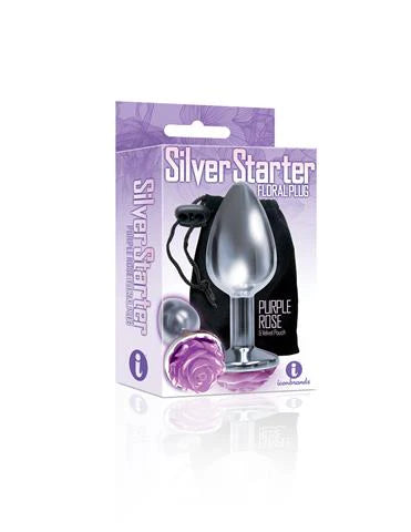 THE 9'S THE SILVER STARTER ROSE STAINLESS STEEL PLUG PURPLE