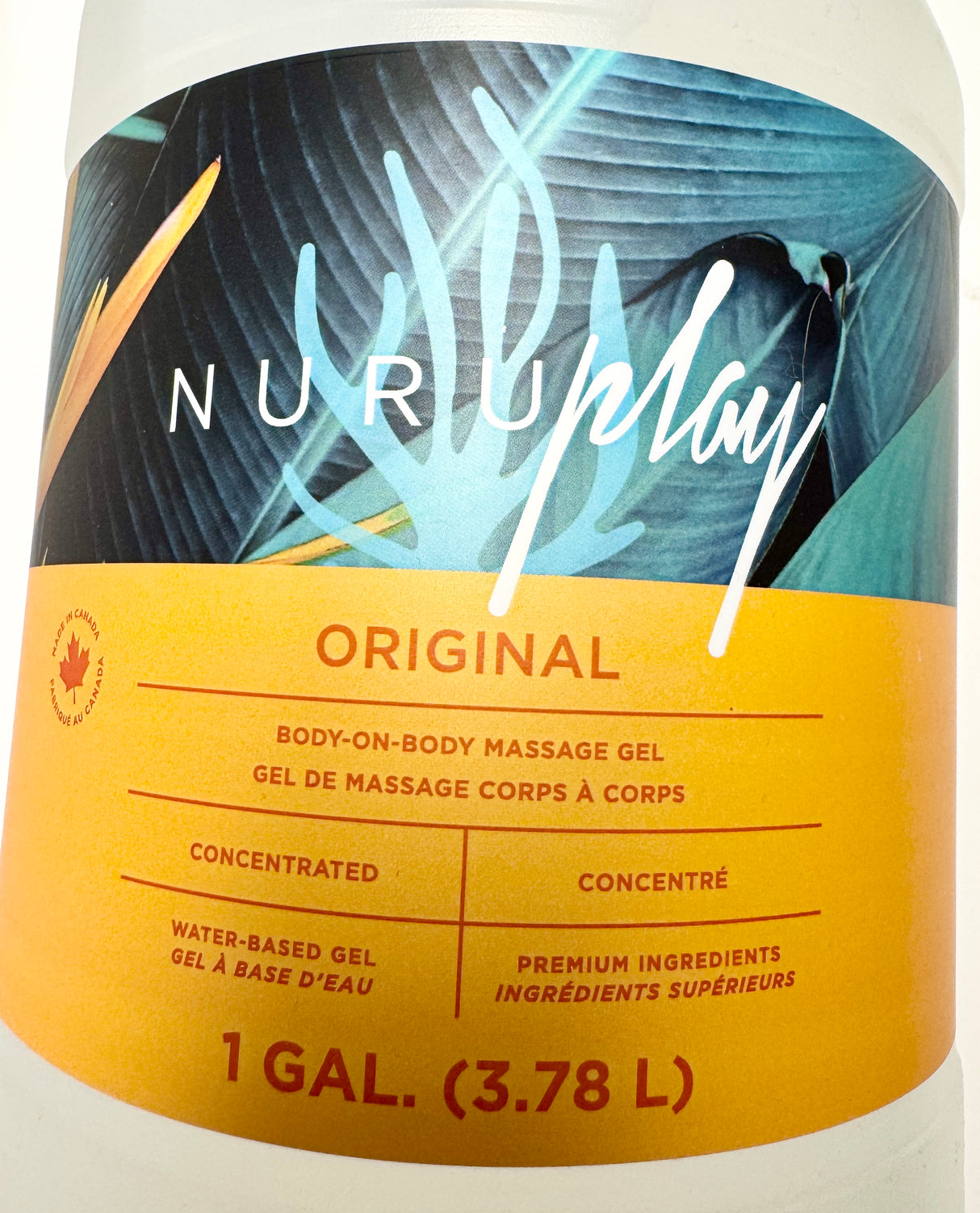ENSEMBLE NURU - GALON DE NURU AVEC LIT DE MASSAGE GONFLABLE