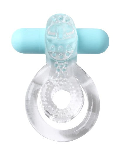 JAYDEN - ANNEAU D'ERECTION VIBRANT - TRANSPARENT - MAIA