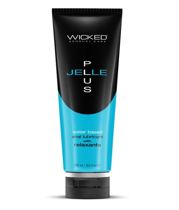 WICKED JELLE PLUS - ANAL LUBRICANT WITH RELAXANTS 8 OZ