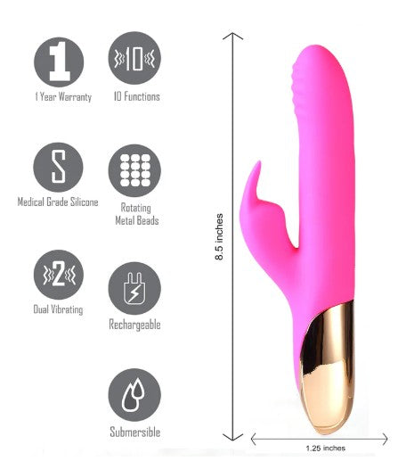 DREAM - VIBRATEUR RABBIT - ROSE - MAIA