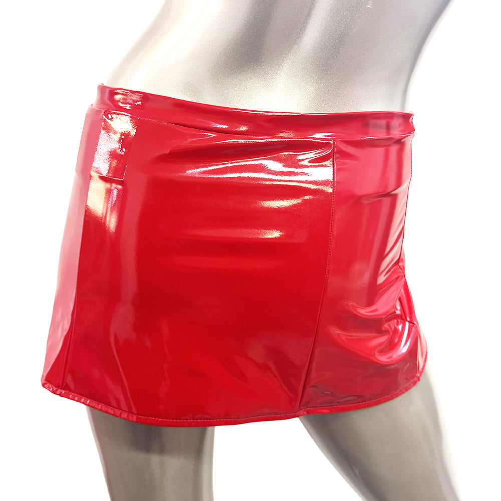 LA PVC - LA BERCEUSE BAS JUPE FENTES ROUGE