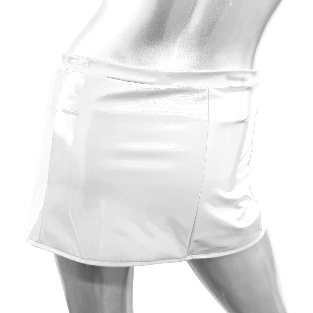 LA PVC - LA BERCEUSE BAS JUPE FENTES BLANC