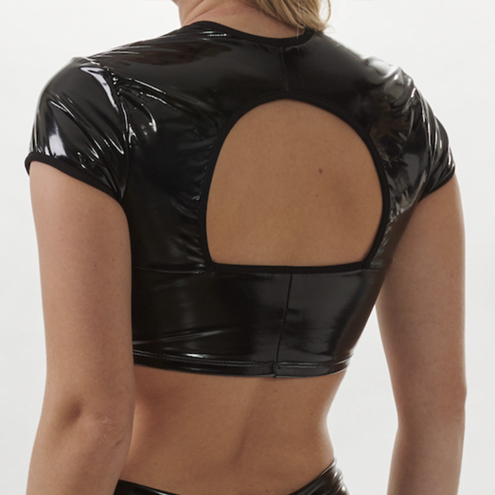 LA PVC- DOMINATRICE HAUT NOIR