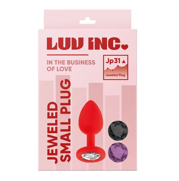 JEWELED SMALL PLUG- RED