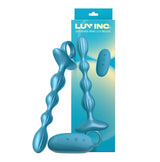 GR41 : GROOVED RING LUV BEADS - METALLIC BLUE - LUV INC