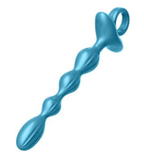 GR41 : GROOVED RING LUV BEADS - METALLIC BLUE - LUV INC