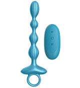 GR41 : GROOVED RING LUV BEADS - METALLIC BLUE - LUV INC