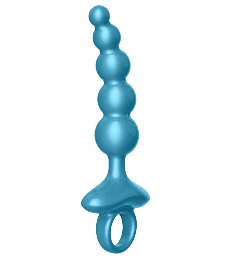 CR23 : CURVED RING LUV BEADS - METALLIC BLUE - LUV INC