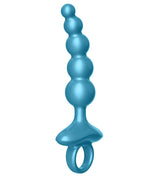 CR23 : CURVED RING LUV BEADS - METALLIC BLUE - LUV INC