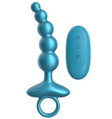 CR23 : CURVED RING LUV BEADS - METALLIC BLUE - LUV INC