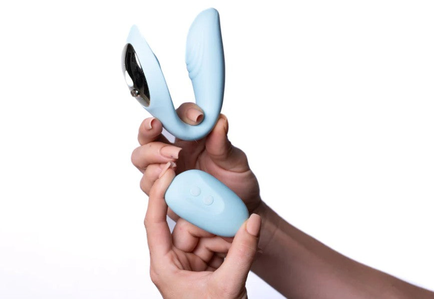 HARMONIE - VIBRATEUR POUR COUPLE - BLEU - MAIA