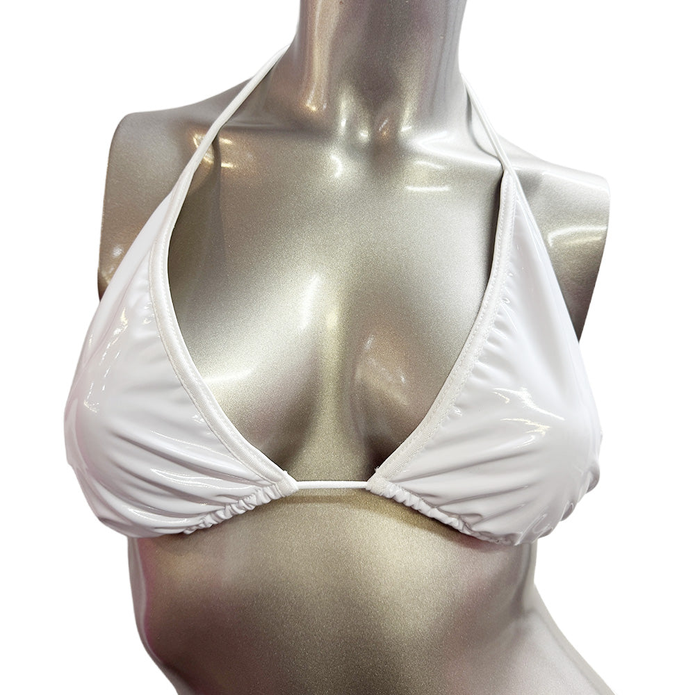 LA PVC - LOTUS HAUT BIKINI BLANC