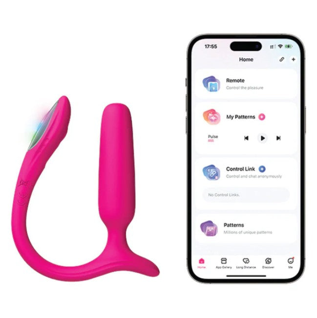 LOVENSE LUSH ANAL VIBRATING PLUG PINK