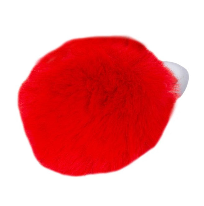 PLUG MOYENNE EN MÉTAL AVEC POMPOM ROUGE - IRIS