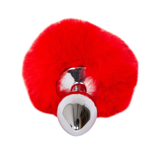 PLUG MOYENNE EN MÉTAL AVEC POMPOM ROUGE - IRIS