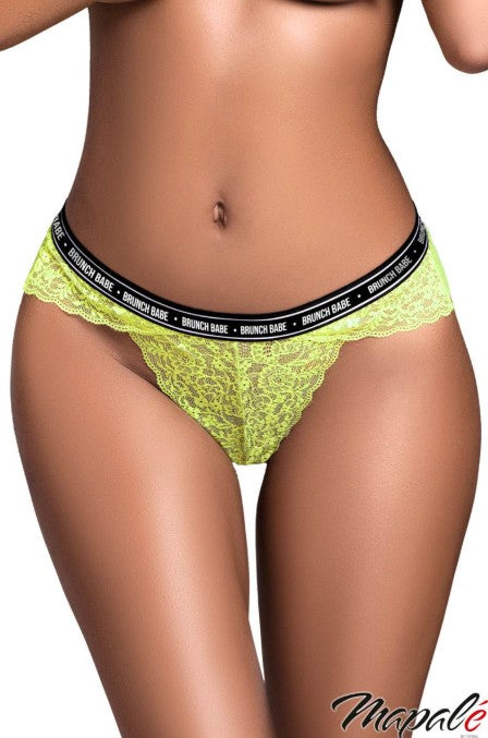 SUNDAY- VERT NEON- LACE PANTY